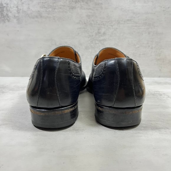Magnanni Monk Strap Brogue Leather Shoes - Men\'s Size 9.5 M main image 6